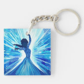 Hard plastic coaster sleutelhanger (Achterkant)