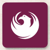 Hard plastic coaster with flag of Phoenix City Bier Onderzetter (Voorkant)