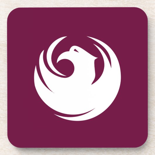 Hard plastic coaster with flag of Phoenix City Bier Onderzetter (Voorkant)