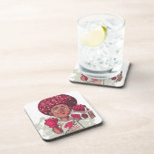 Hard Plastic Coaster – YOUTH Power Afro & Boombox Bier Onderzetter (Rechterzijde)