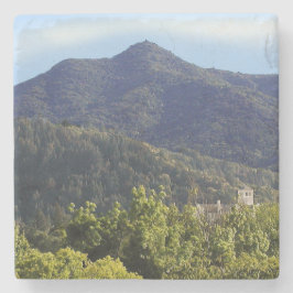 Hard Plastic Mt Tamalpais Kerktoren Stenen Onderzetter