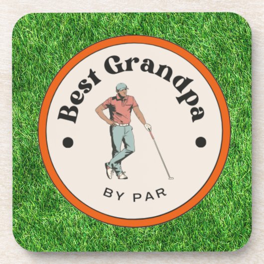 Hard plastic onderzetter - Beste opa van Par (Voorkant)