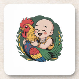 Hard Plastic onderzetter | Chloe Baby knuffelt de 