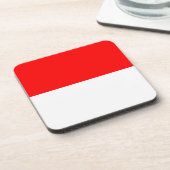 Hard plastic onderzetter met Indonesische vlag (Linkerzijde)