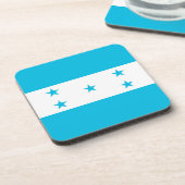Hard plastic onderzetter met vlag van Honduras (Linkerzijde)