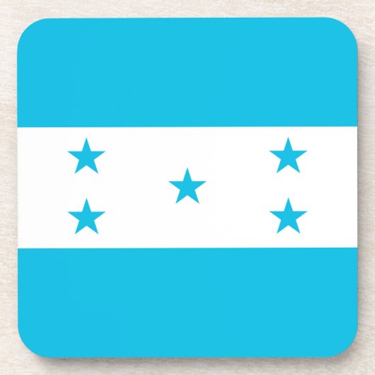 Hard plastic onderzetter met vlag van Honduras (Voorkant)