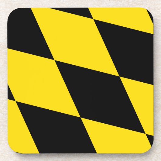 Hard plastic onderzetter met vlag van München (Voorkant)