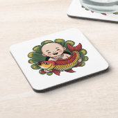 Hard Plastic onderzetter | Schattigee jongen met L (Linkerzijde)