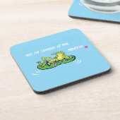 Hard Plastic Onderzetter Valentijnsdag Love Frog (Linkerzijde)