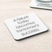 Hard plastic Onderzetter van morgen voor succes (Linkerzijde)