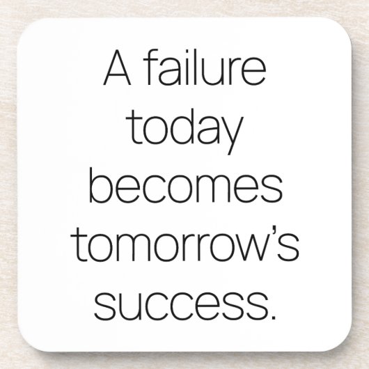 Hard plastic Onderzetter van morgen voor succes (Voorkant)