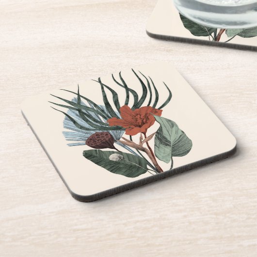 Hard Plastic Onderzetters Elegant  Botanisch (Linkerzijde)