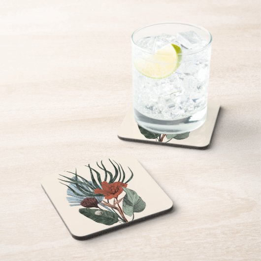 Hard Plastic Onderzetters Elegant  Botanisch (Rechterzijde)