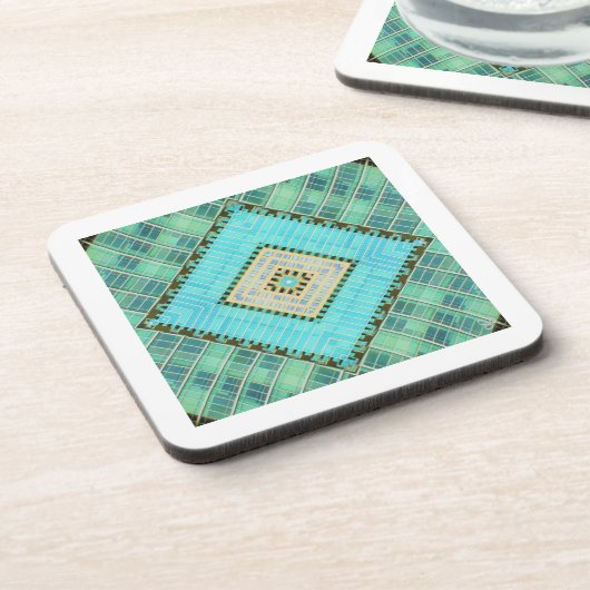 Hard Plastic onderzetters - set van 6 door Jo Afbe (Linkerzijde)