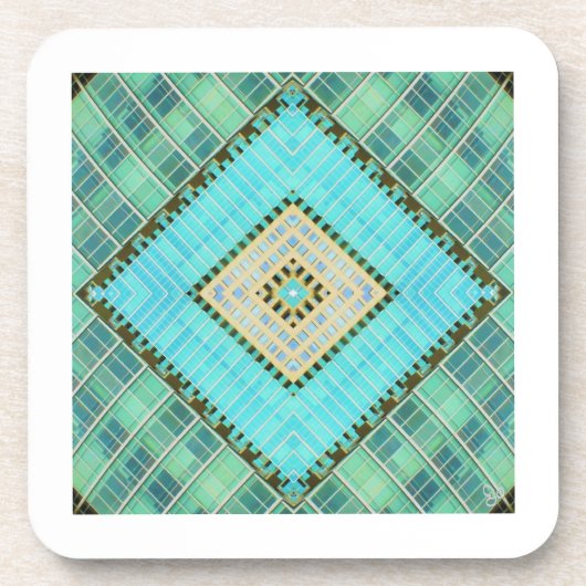 Hard Plastic onderzetters - set van 6 door Jo Afbe (Voorkant)