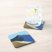 Hard plastiek onderzetter Kleuren van Mt Tamalpais (Rechterzijde)