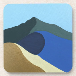 Hard plastiek onderzetter Kleuren van Mt Tamalpais