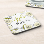 Hard plastiek onderzetter met een motief (Linkerzijde)