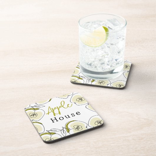 Hard plastiek onderzetter met een motief (Rechterzijde)