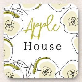 Hard plastiek onderzetter met een motief