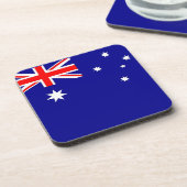 Hard plastiek onderzetter met vlag van Australië (Linkerzijde)