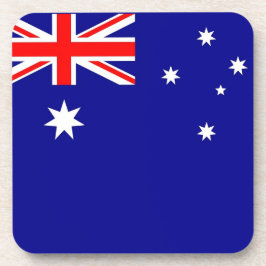 Hard plastiek onderzetter met vlag van Australië