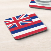 Hard plastiek onderzetter met vlag van Hawaï, Vere (Linkerzijde)