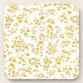 Hard plastisch onderzetter in het geel van boterbl (Voorkant)