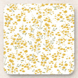 Hard plastisch onderzetter in het geel van boterbl