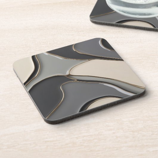 Hard plastisch onderzetter in stijlvolle vormgevin (Linkerzijde)