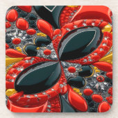 Hard plastisch onderzetter met Duitse kleuren (Voorkant)