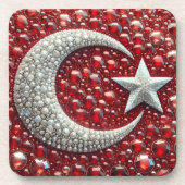 Hard plastisch onderzetter met Turkse kleuren (Voorkant)