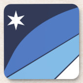 Hard plastisch onderzetter met vlag van Columbia,  (Voorkant)