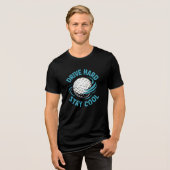 Hard rijden, cool pet blijven Tri-Blend shirt (Voorkant volledig)