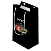 Hard Rock Funny Geology Music Pun Dark BG Klein Cadeauzakje (Voorkant Gekanteld)