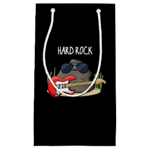 Hard Rock Funny Geology Music Pun Dark BG Klein Cadeauzakje