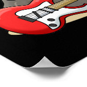 Hard Rock Funny Geology Music Pun Dark BG Poster (Hoek)