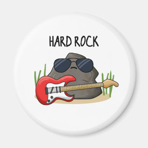 Hard Rock Funny Geology Music Pun Magneet