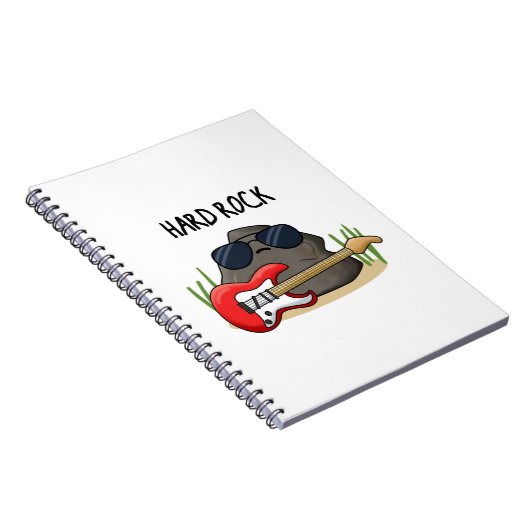 Hard Rock Funny Geology Music Pun Notitieboek (Rechterzijde)