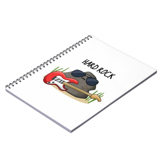 Hard Rock Funny Geology Music Pun Notitieboek (Linkerzijde)
