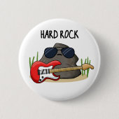 Hard Rock Funny Geology Music Pun Ronde Button 5,7 Cm (Voorkant)