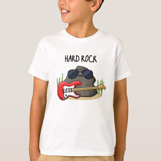 Hard Rock Funny Geology Music Pun T-shirt (Voorkant)