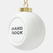 Hard Rock Granite-tekst Keramische Bal Ornament (Rechts)