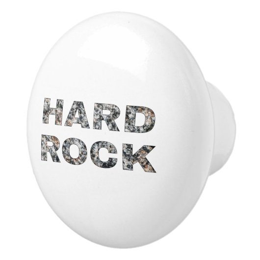 Hard Rock Granite-tekst Keramische Knop (Rechts)