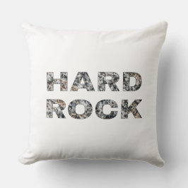 Hard Rock Granite-tekst Kussen