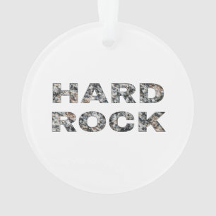Hard Rock Granite-tekst Ornament