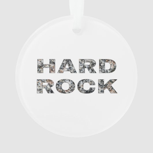 Hard Rock Granite-tekst Ornament (achterkant)