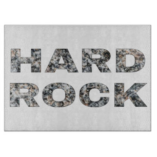 Hard Rock Granite-tekst Snijplank