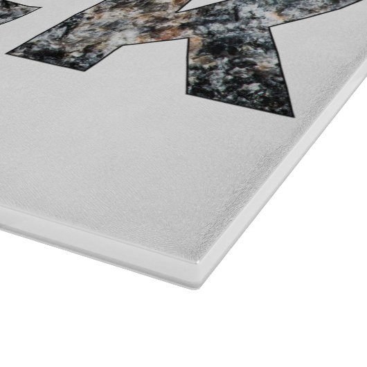 Hard Rock Granite-tekst Snijplank (Hoek)