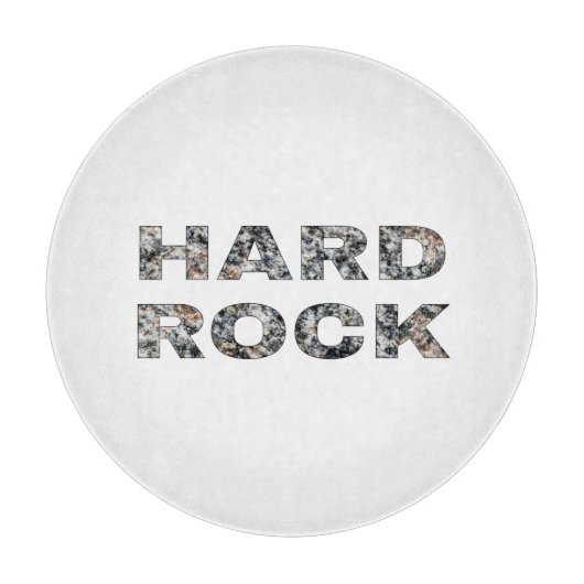 Hard Rock Granite-tekst Snijplank (Voorkant)